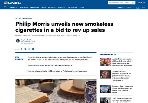 
                            10. Philip Morris unveils new versions of iQOS cigarettes to boost sales