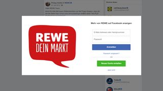 
                            6. Philipp Kießler - Hallo REWE-Team könnt ihr bitte Mal... | Facebook