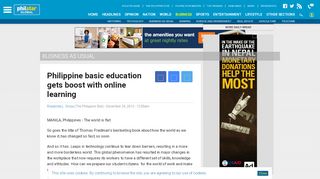 
                            11. Philippine basic education gets boost with online learning | Philstar.com
