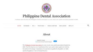 
                            8. Philippine Dental Association – A website about the PDA.The ...