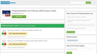 
                            7. Philippinesleaders.com Coupons: Save With February 2019 Coupon ...