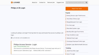 
                            4. Philips A Ok Login