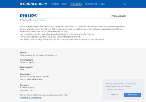 
                            13. Philips | Arbeitgeber - Karriere - Profil - Connecticum