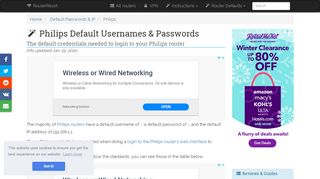 
                            5. Philips Default Password, Login & IP List (updated ... - ...