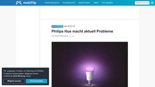
                            9. Philips Hue macht aktuell Probleme - mobiFlip