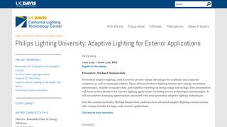
                            13. Philips Lighting University: Adaptive Lighting for Exterior Applications ...