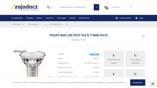 
                            12. Philips MAS LED spot VLE D 7-80W GU10 | Adalbert Zajadacz GmbH ...