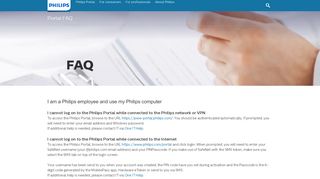 
                            2. Philips Portal FAQ