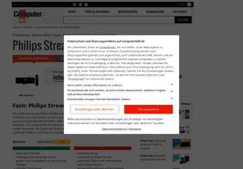 
                            10. Philips Streamium NP2900 - COMPUTER BILD