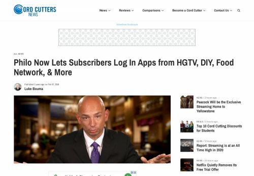 
                            13. Philo Now Lets Subscribers Log In Apps from HGTV, DIY, Food ...