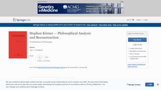 
                            9. Philosophical Analysis and Reconstruction ... - Springer Link
