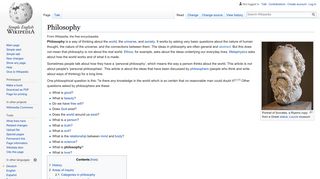 
                            1. Philosophy - Simple English Wikipedia, the free encyclopedia