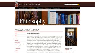 
                            5. Philosophy: What and Why? | Philosophy - Brown University