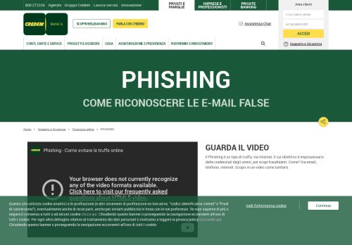 
                            9. Phishing - Credem