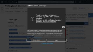 
                            10. Phishing Email - bluewin.ch - IBM X-Force Exchange