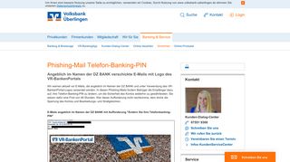 
                            10. Phishing-Mail Telefon-Banking-PIN - Volksbank Überlingen