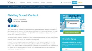 
                            7. Phishing Scam | iContact