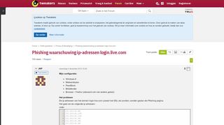 
                            13. Phishing waarschuwing ip-adressen login.live.com - Privacy ...