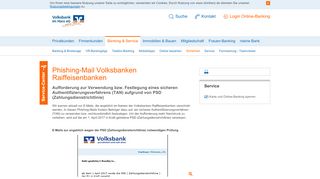 
                            11. Phishing-Warnung Mitteilung Volksbank Konto - Volksbank im Harz ...