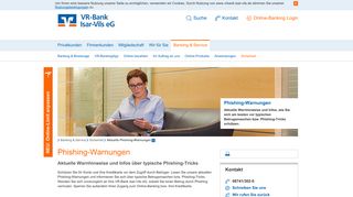 
                            11. Phishing-Warnungen - VR-Bank Isar-Vils eG