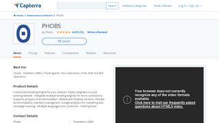 
                            5. PHOBS Reviews and Pricing - 2019 - Capterra
