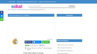 
                            4. Phoenix Login Solutions Pvt. Ltd., R.T. Nagar, Bangalore Address ...
