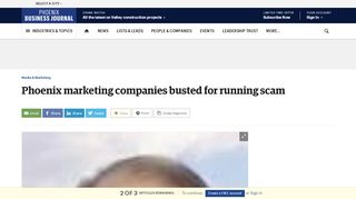 
                            3. Phoenix marketing companies busted for running scam - Phoenix ...