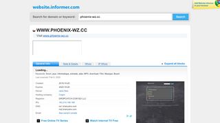 
                            1. phoenix-wz.cc at Website Informer. Visit Phoenix Wz.