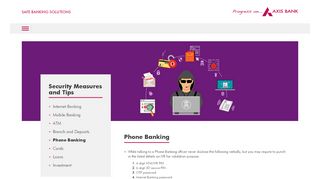 
                            2. Phone Banking - Axis Bank