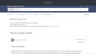 
                            7. Phone is AVG locked - Support forum