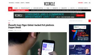 
                            11. PhonePe buys Tiger Global-backed PoS platform Zopper Retail ...