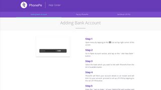 
                            10. PhonePe Help Center | Adding Bank Account