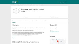 
                            9. Phönix B+T Beratung und Transfer GmbH als Arbeitgeber | XING ...