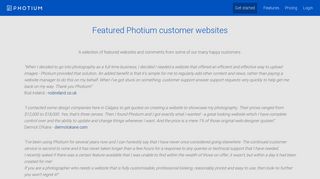 
                            4. Photium - Featured Customer websites