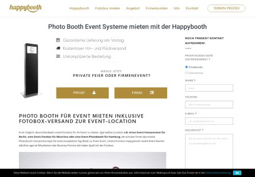 
                            11. Photo Booth Event Systeme für Veranstaltung | Happybooth