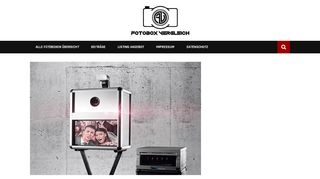 
                            13. photobooth-pro.ch - Fotobox Photobox Photo Booth Vergleich Schweiz