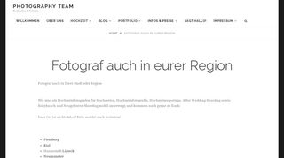
                            5. Photography-Team | Fotograf in Schleswig-Holstein | PHOTOGRAPHY ...