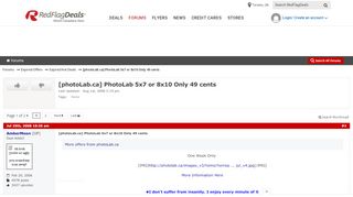 
                            10. [photoLab.ca] PhotoLab 5x7 or 8x10 Only 49 cents - RedFlagDeals ...