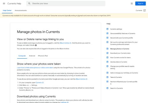 
                            5. Photos in Google+ - Computer - Google+ Help - Google Support