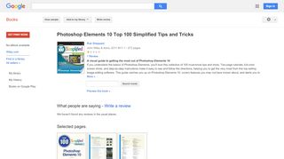 
                            11. Photoshop Elements 10 Top 100 Simplified Tips and Tricks