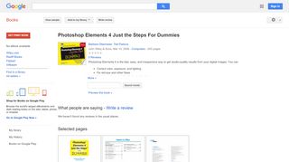 
                            13. Photoshop Elements 4 Just the Steps For Dummies