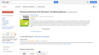 
                            12. Photoshop Elements 8 for Windows: The Missing Manual: The Missing Manual