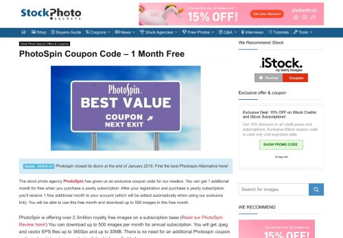 
                            1. PhotoSpin Coupon Code - 1 Month Free > Stock Photo Secrets