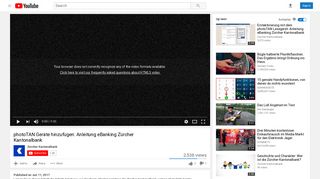 
                            11. photoTAN Geräte hinzufügen: Anleitung eBanking Zürcher ... - YouTube