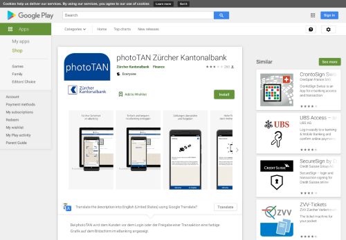 
                            8. photoTAN Zürcher Kantonalbank - Apps on Google Play