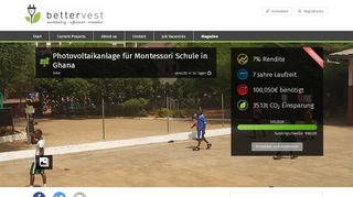 
                            12. Photovoltaikanlage für Montessori Schule in Ghana | bettervest Projekt