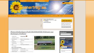 
                            11. Photovoltaikanlagen Profil TECHMASTER-Widmaier aus Hechingen ...