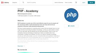 
                            7. PHP - Academy | Web development courses | Udemy