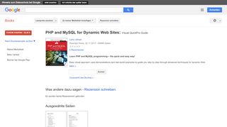 
                            6. PHP and MySQL for Dynamic Web Sites: Visual QuickPro Guide