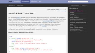 
                            7. PHP: Autenticación HTTP con PHP - Manual
